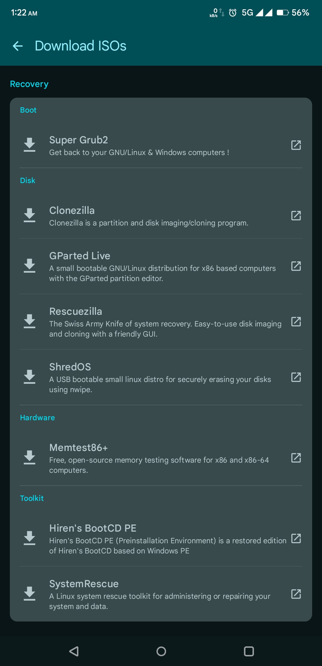 Download ISOs